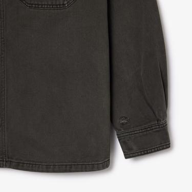  Lacoste Erkek Oversize Fit Gri Gömlek