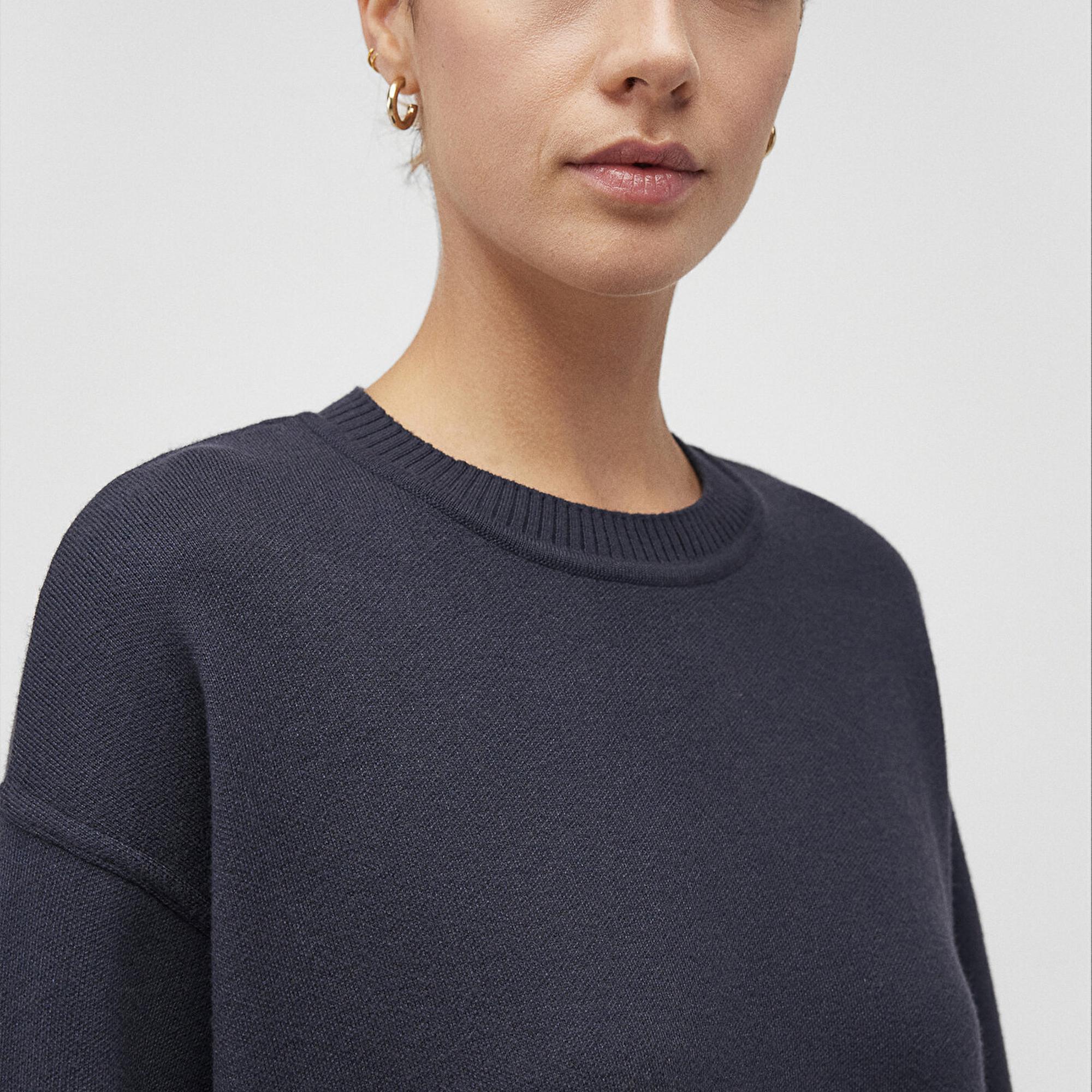 Mavi Bisiklet Yaka Lacivert Kazak Oversize / Geniş Kesim 1710499-83699