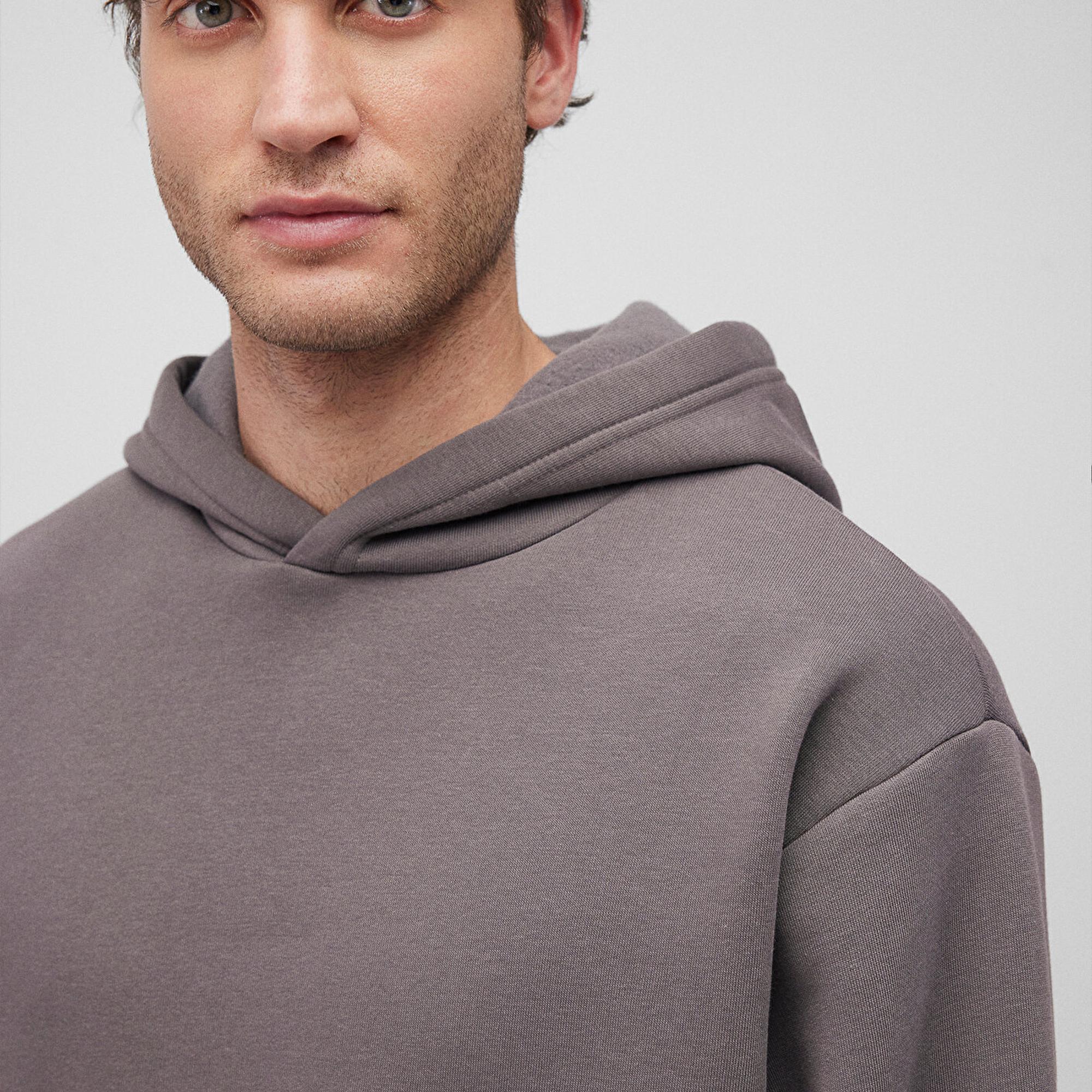 Mavi Kapüşonlu Antrasit Basic Sweatshirt 0S10275-70096