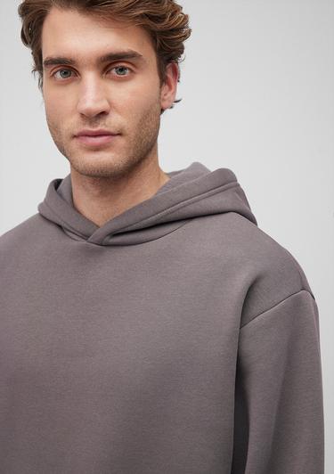  Mavi Kapüşonlu Antrasit Basic Sweatshirt 0S10275-70096