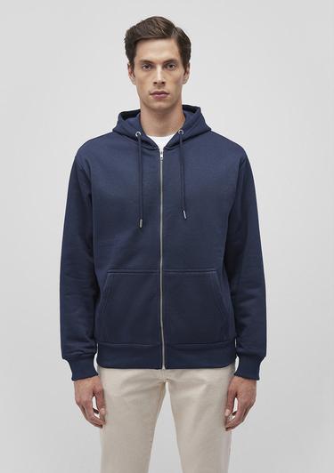  Mavi Kapüşonlu Fermuarlı Lacivert Basic Sweatshirt 0S10277-70490