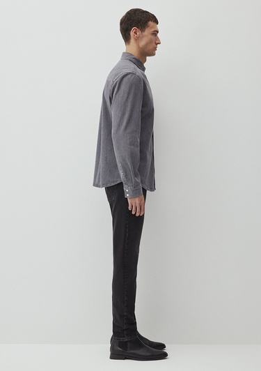  Mavi Brad Mavi Edition Gri  Jean Gömlek Slim Fit / Dar Kesim 0210921-89406