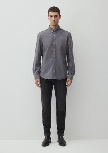  Mavi Brad Mavi Edition Gri  Jean Gömlek Slim Fit / Dar Kesim 0210921-89406