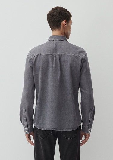  Mavi Brad Mavi Edition Gri  Jean Gömlek Slim Fit / Dar Kesim 0210921-89406