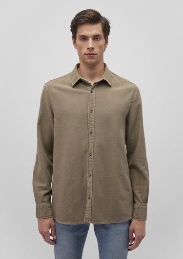  Mavi Kahverengi Gömlek Regular Fit / Normal Kesim 0211247-70360