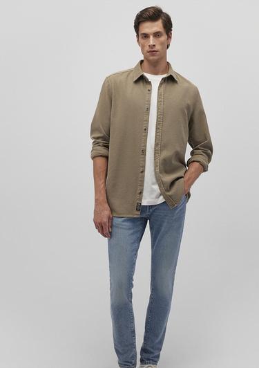  Mavi Kahverengi Gömlek Regular Fit / Normal Kesim 0211247-70360