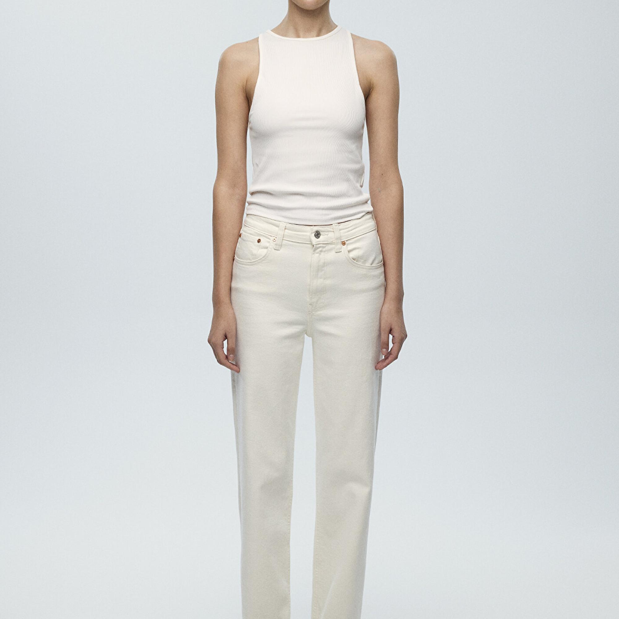 Mavi Sky Classic Denim Ekru Jean Pantolon 1010627-88689