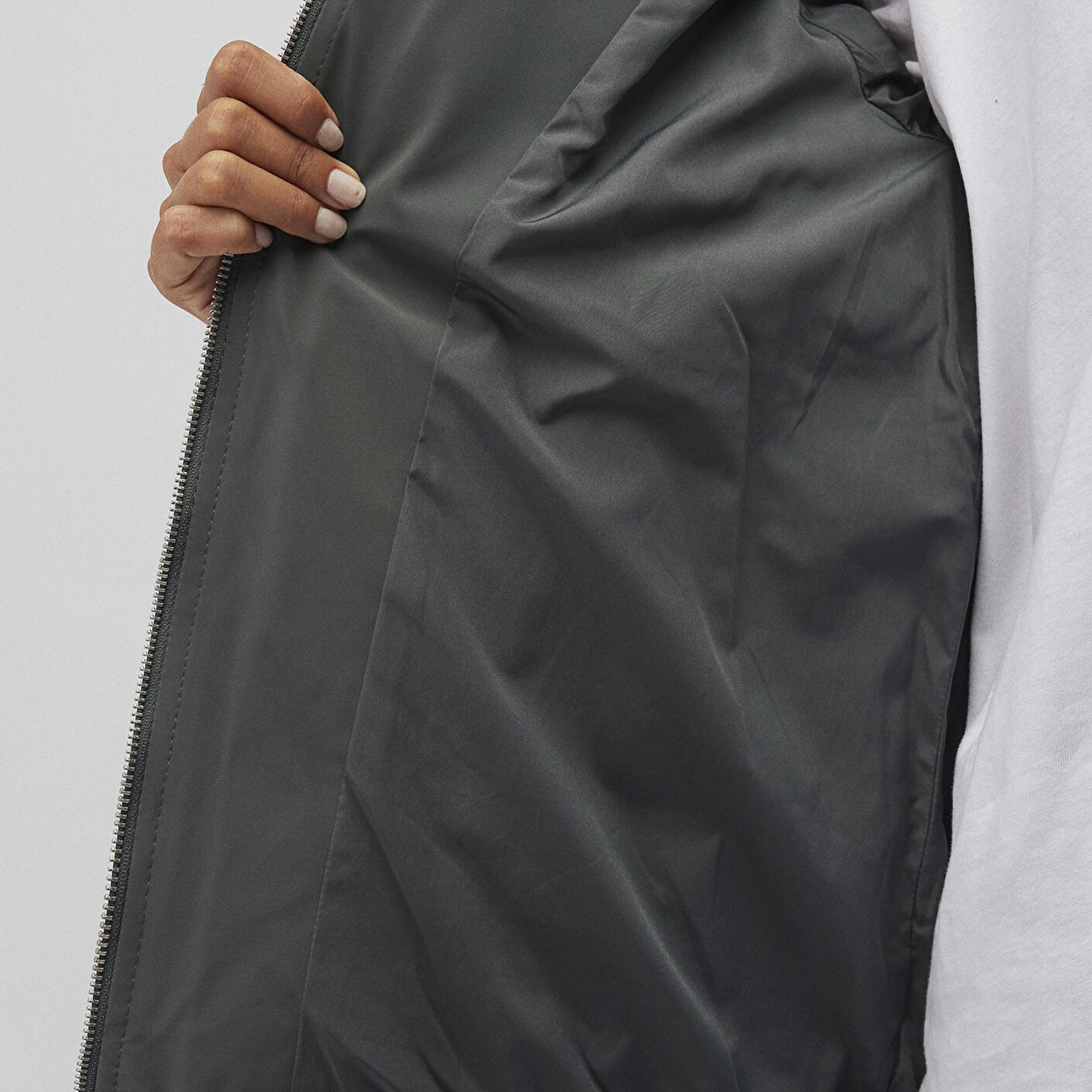 Mavi Kapüşonlu Yeşil Şişme Mont 1110445-71598