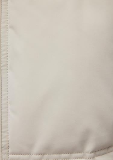  Mavi Kapüşonlu Bej Şişme Mont 1110445-70143