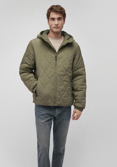  Mavi Kapüşonlu Yeşil Kapitone Ceket Regular Fit / Normal Kesim 0110380-71559