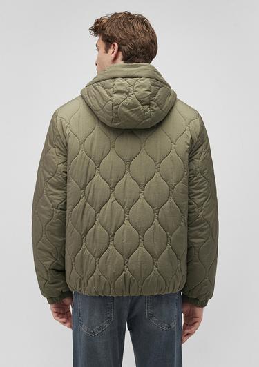  Mavi Kapüşonlu Yeşil Kapitone Ceket Regular Fit / Normal Kesim 0110380-71559