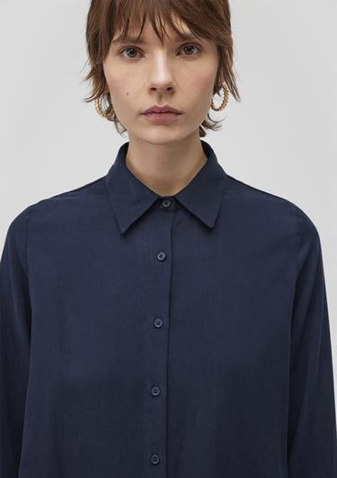  Mavi Lux Touch Tencel TM Lacivert Lyocell Gömlek Regular Fit / Normal Kesim 1210890-82458