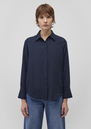  Mavi Lux Touch Tencel TM Lacivert Lyocell Gömlek Regular Fit / Normal Kesim 1210890-82458