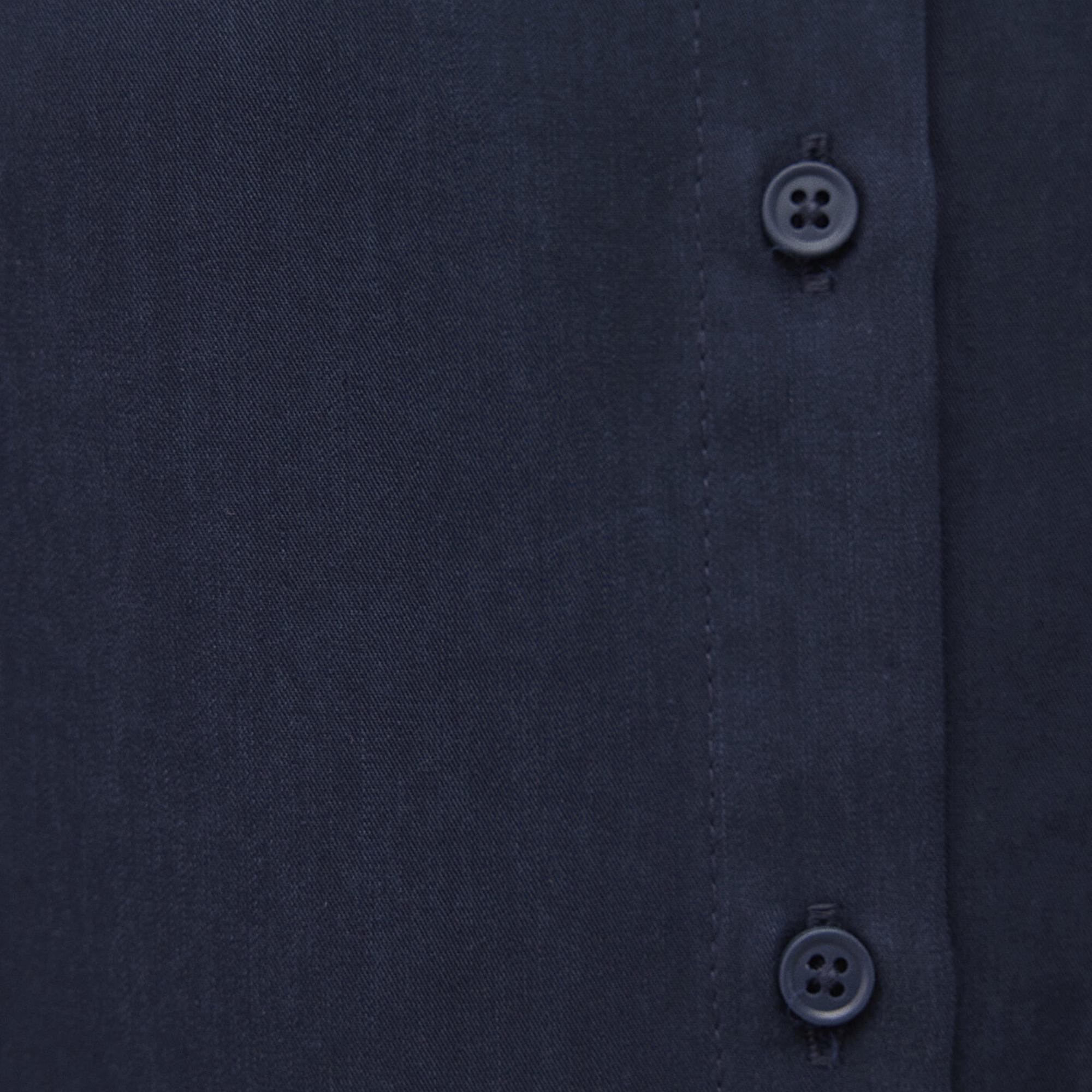 Mavi Lux Touch Tencel TM Lacivert Lyocell Gömlek Regular Fit / Normal Kesim 1210890-82458