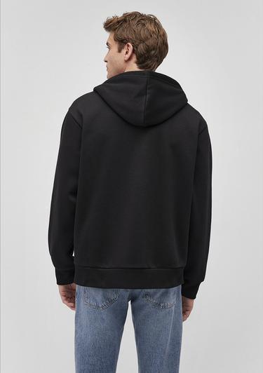  Mavi Kapüşonlu Fermuarlı Siyah Basic Sweatshirt 0S10277-900