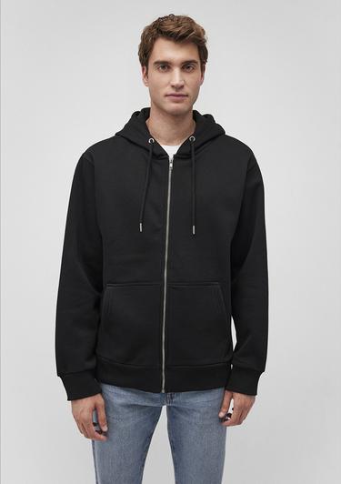  Mavi Kapüşonlu Fermuarlı Siyah Basic Sweatshirt 0S10277-900