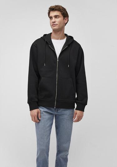  Mavi Kapüşonlu Fermuarlı Siyah Basic Sweatshirt 0S10277-900