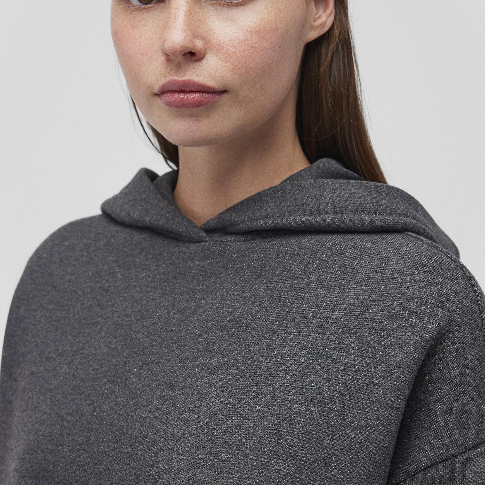 Mavi Kapüşonlu Antrasit Sweatshirt 1S10186-87829