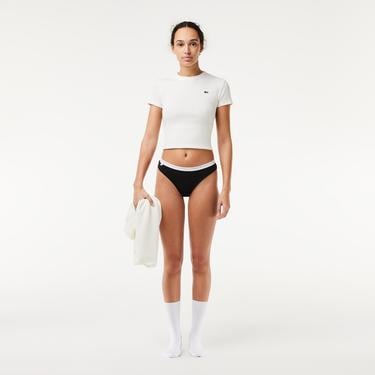  Lacoste Kadın Regular Fit 3'lü Renkli Külot