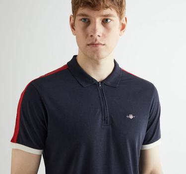  GANT Erkek Lacivert Regular Fit Renk Bloklu Polo
