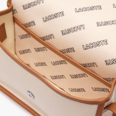  Lacoste Heritage Canvas Kadın Bej Postacı Çantası