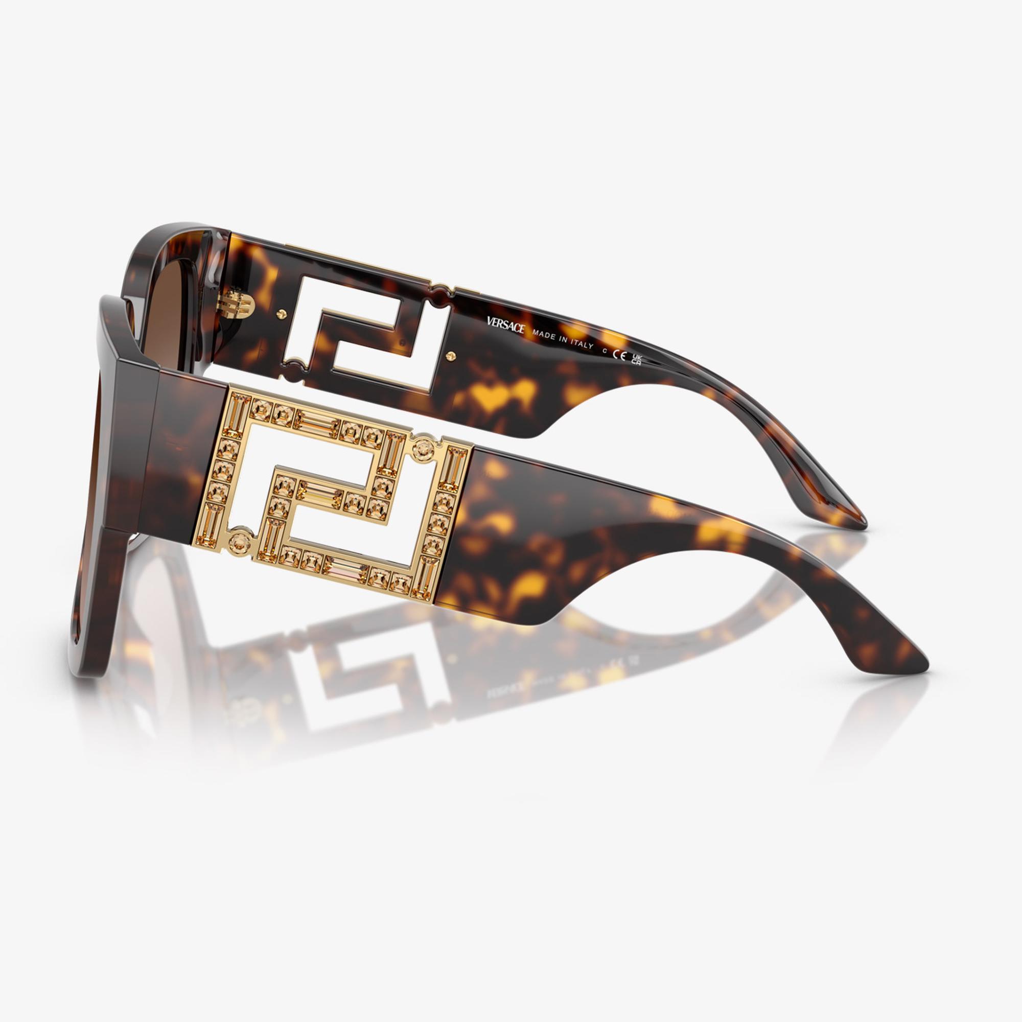 VERSACE Ve442 Kadın Kahverengi Güneş Gözlüğü