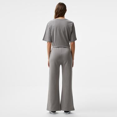  Ucla Daphne Nakışlı Kadın Gri Eşofman Altı