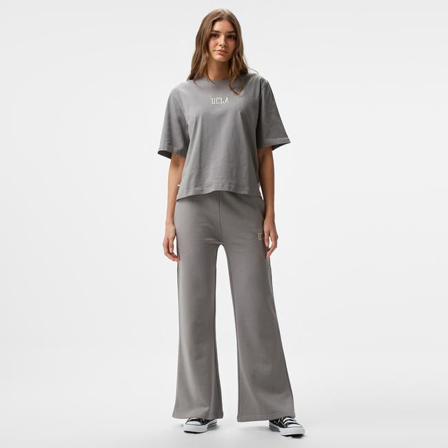  Ucla Daphne Nakışlı Kadın Gri Eşofman Altı