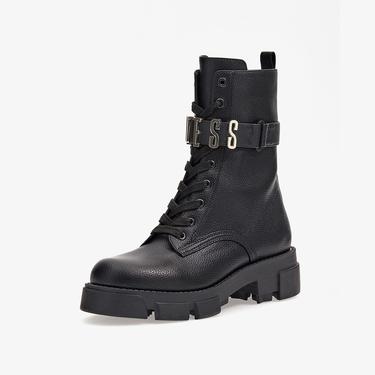  Guess Madox Logolu Fermuarlı Kadın Siyah Bot