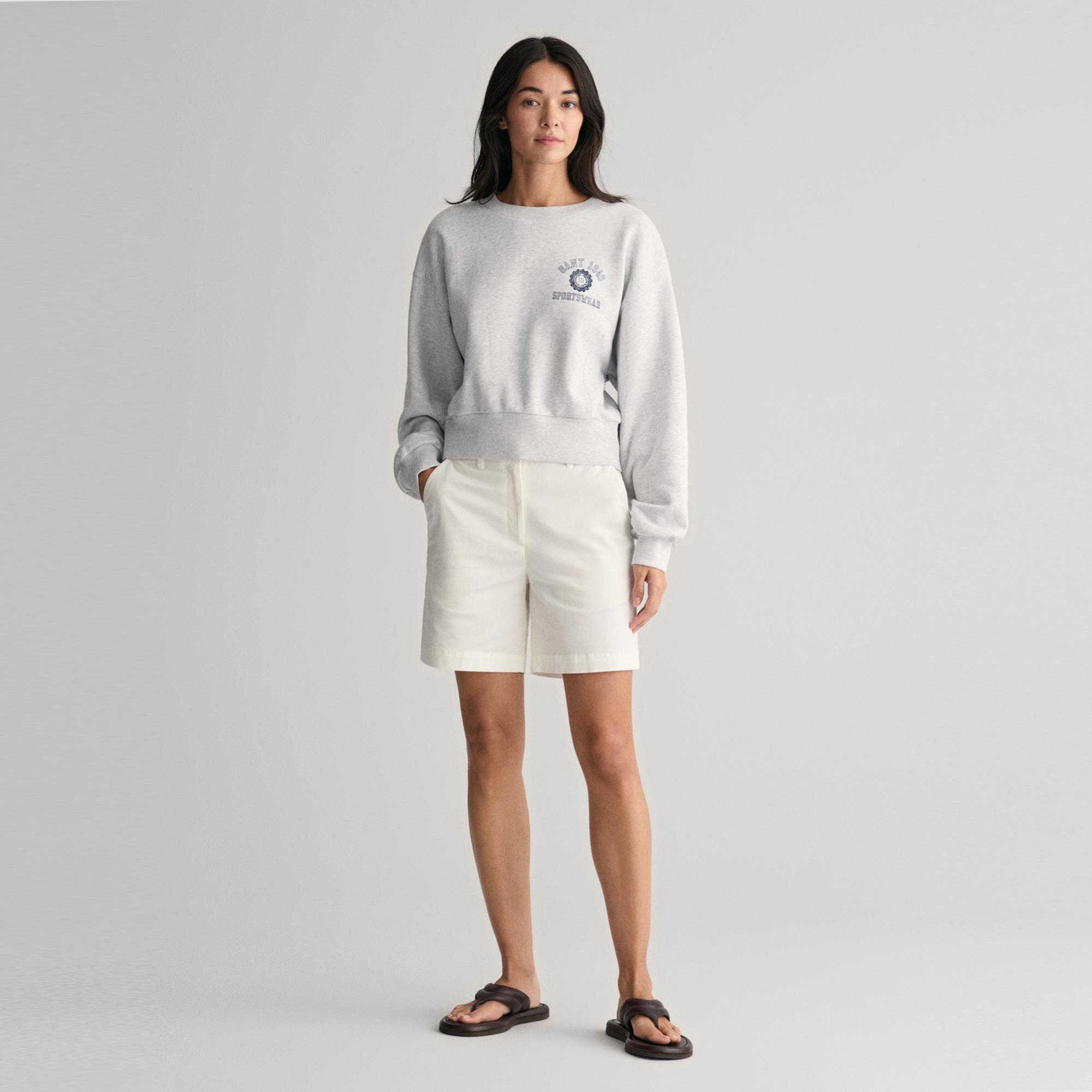 GANT Kadın Krem Slim Fit Şort