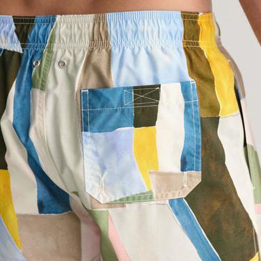  GANT Erkek Sarı Regular Fit Desenli Mayo Şort