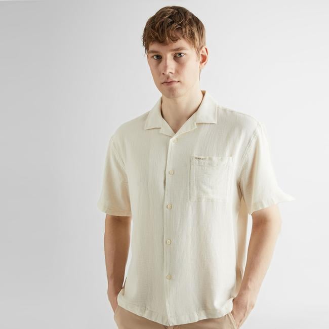  GANT Erkek Bej Regular Fit Klasik Yaka Gömlek