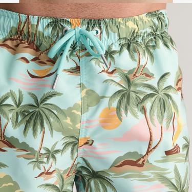  GANT Erkek Yeşil Regular Fit Desenli Mayo Şort