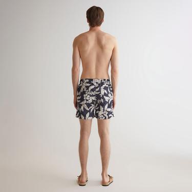  GANT Erkek Lacivert Regular Fit Desenli Mayo Şort