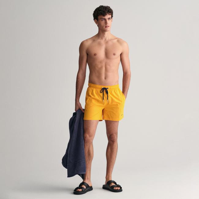  GANT Erkek Sarı Regular Fit Logolu Mayo Şort