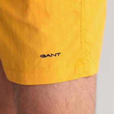  GANT Erkek Sarı Regular Fit Logolu Mayo Şort