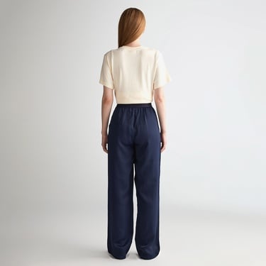  GANT Kadın Lacivert Regular Fit Pantolon