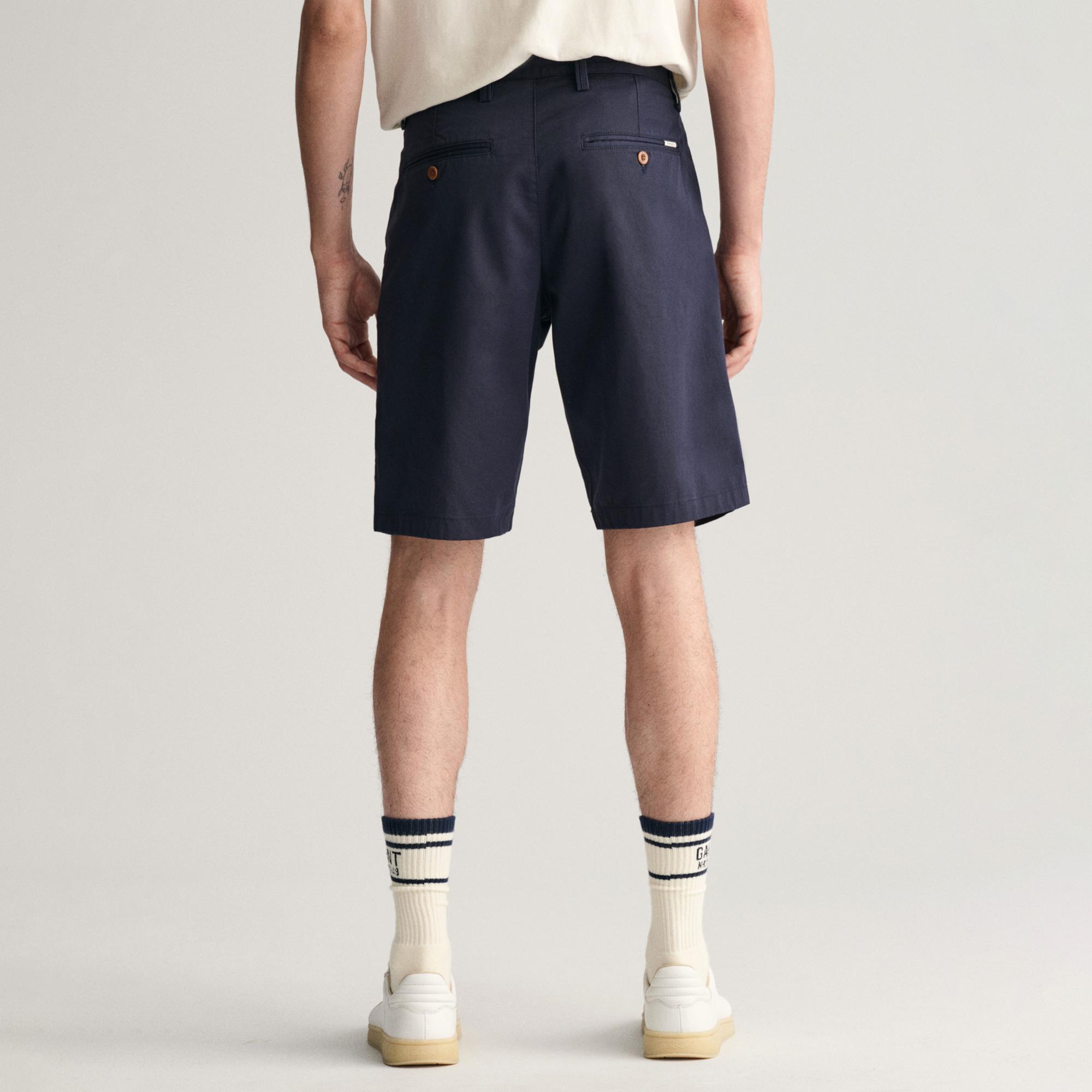 GANT Erkek Lacivert Relaxed Fit Şort