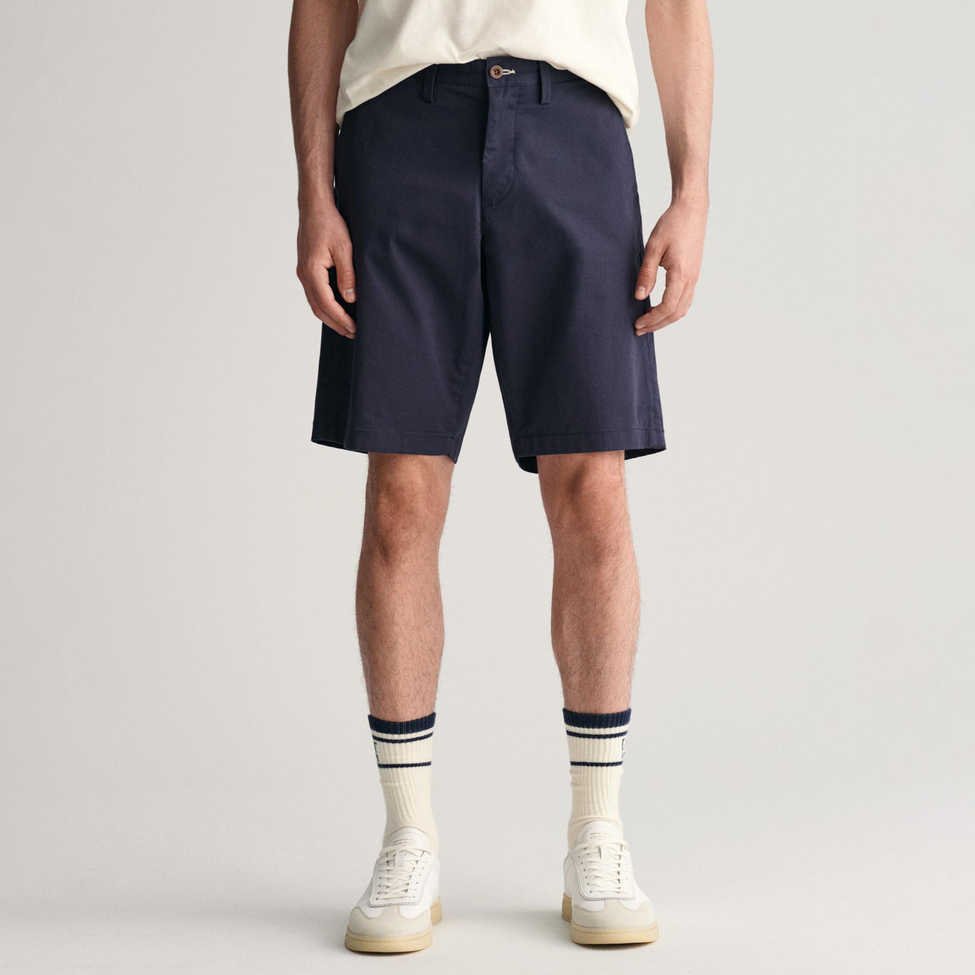 GANT Erkek Lacivert Relaxed Fit Şort