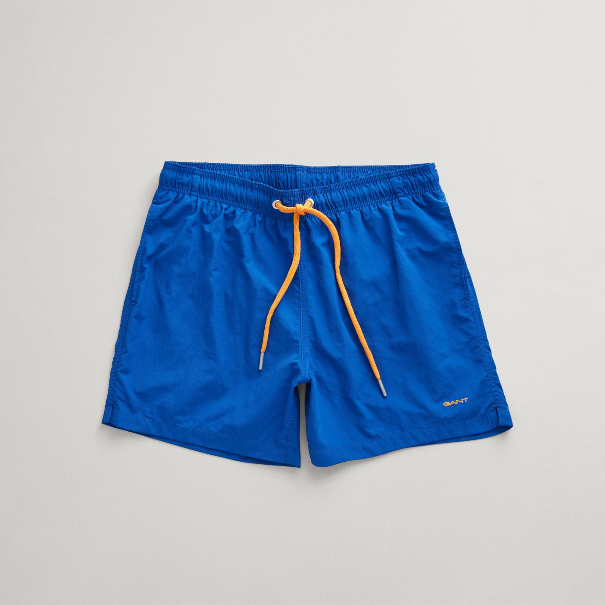 GANT Erkek Mavi Regular Fit Logolu Mayo Şort