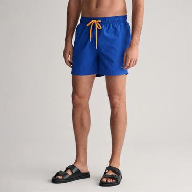  GANT Erkek Mavi Regular Fit Logolu Mayo Şort