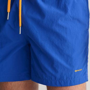  GANT Erkek Mavi Regular Fit Logolu Mayo Şort