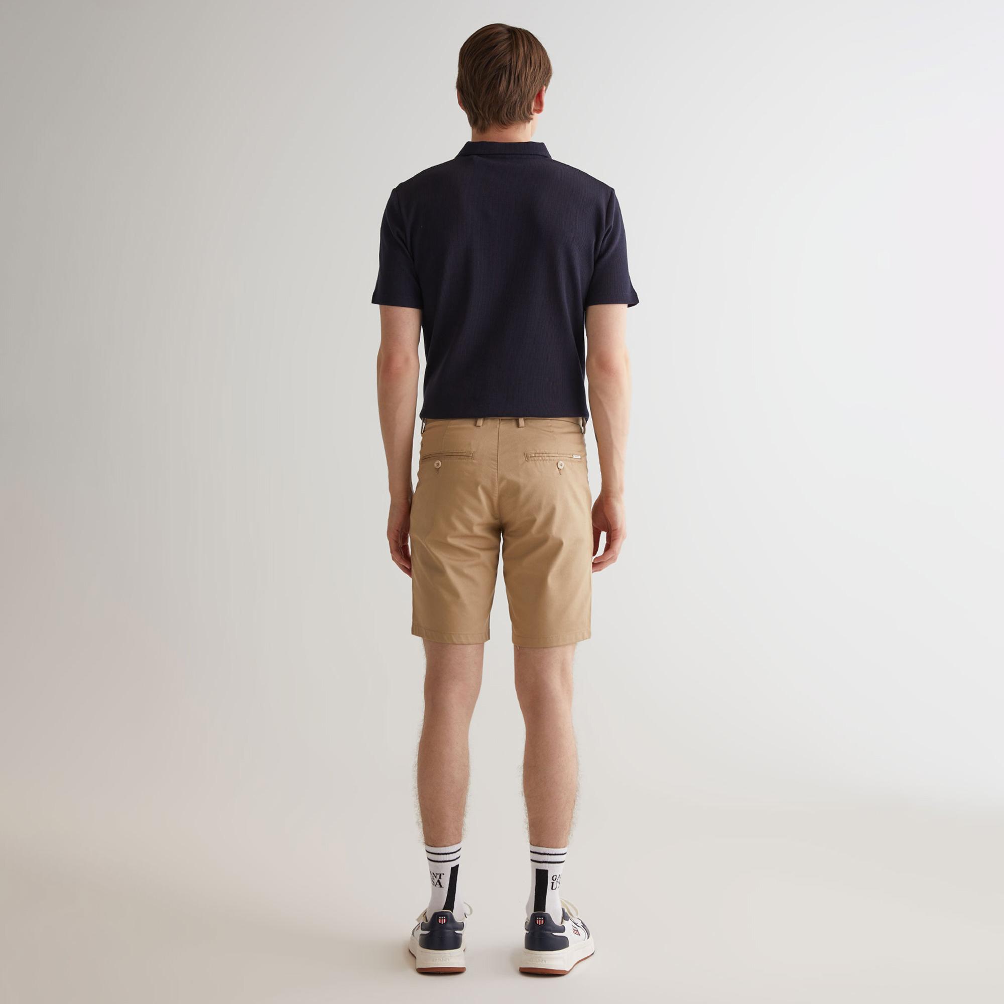 GANT Erkek Bej Slim Fit Şort