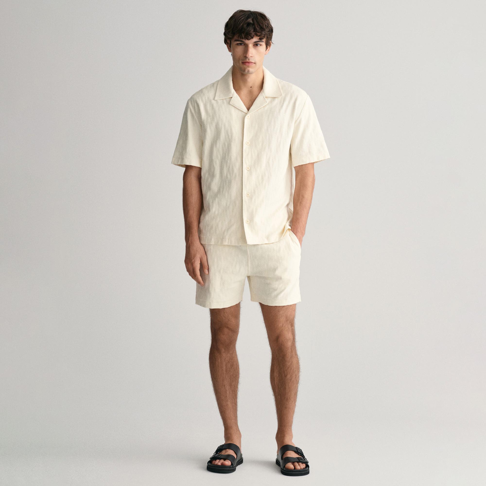 GANT Erkek Krem Relaxed Fit Şort