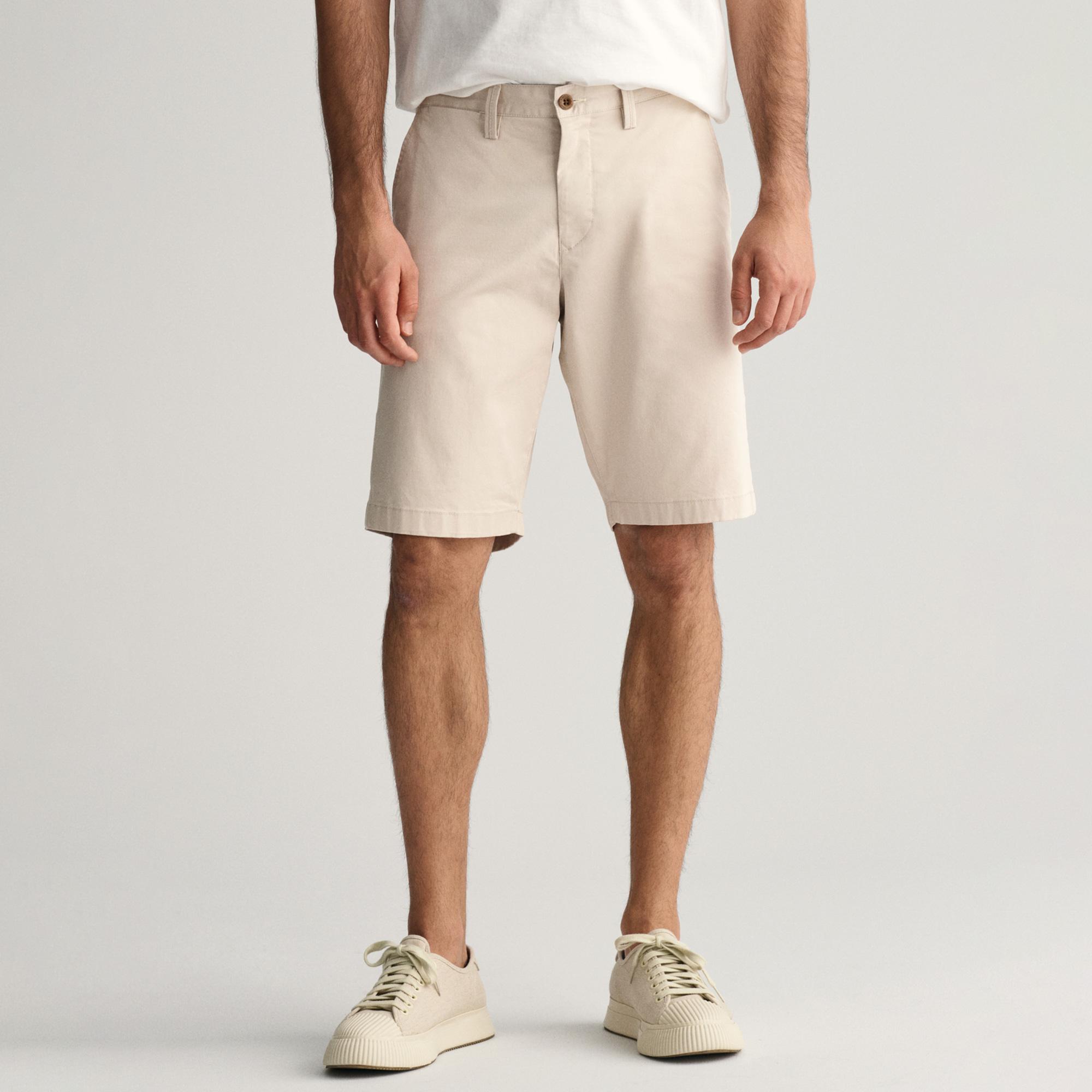 Gant Erkek Krem Relaxed Fit Chino Şort
