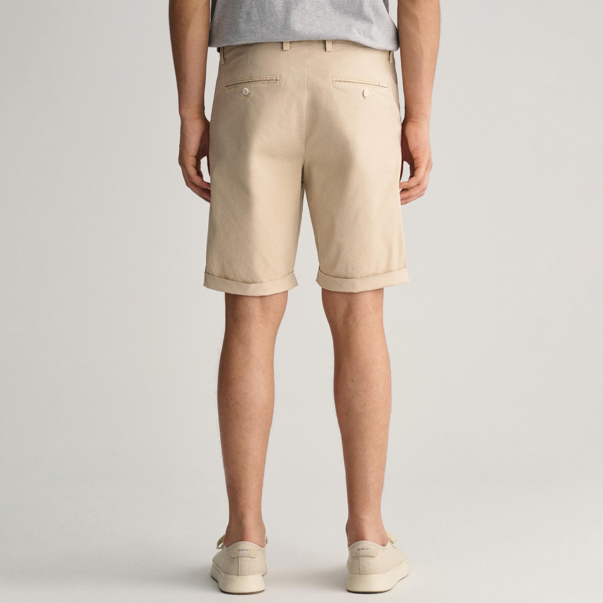 GANT Erkek Krem Regular Fit Şort