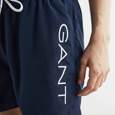  GANT Erkek Lacivert Regular Fit Logolu Mayo Şort