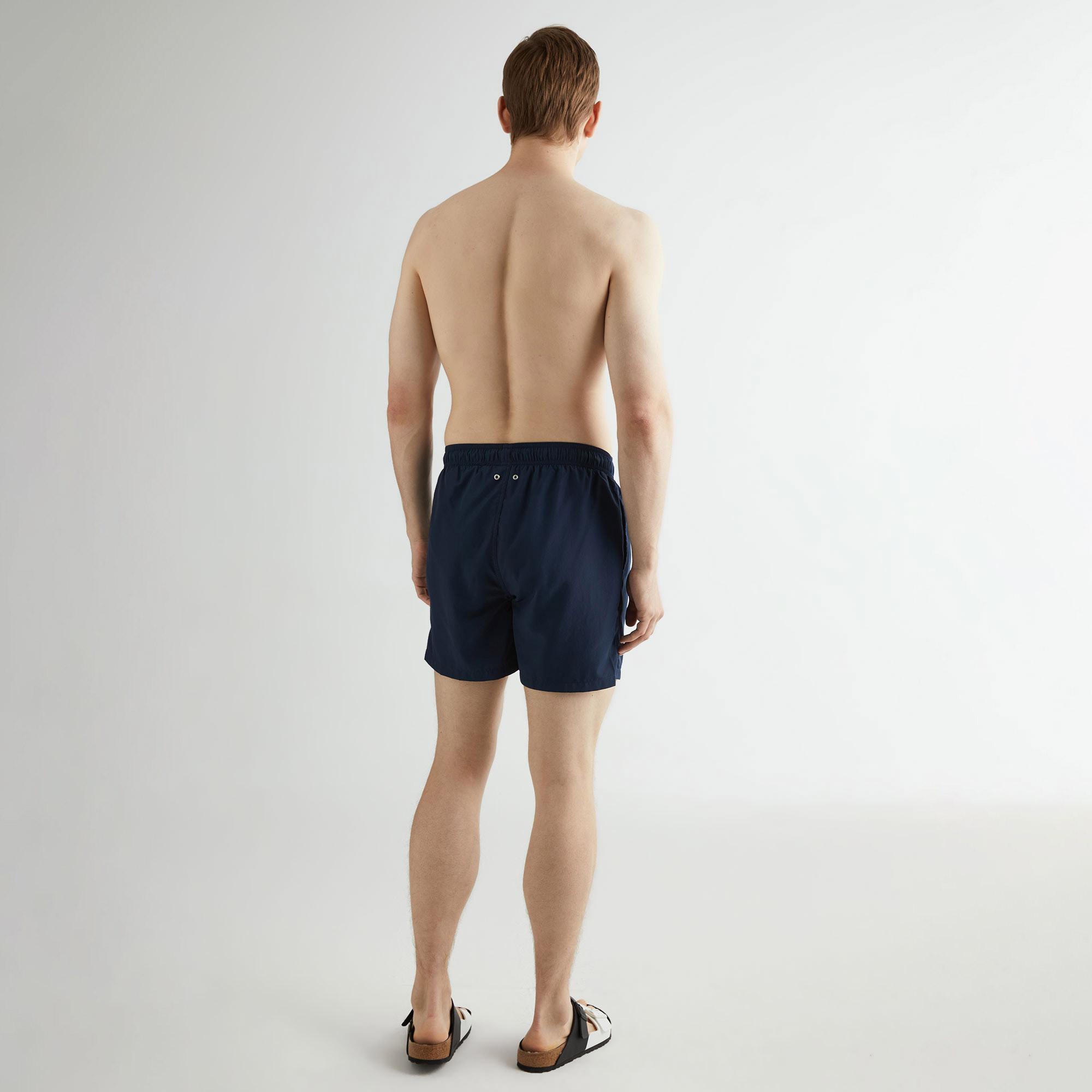 GANT Erkek Lacivert Regular Fit Logolu Mayo Şort