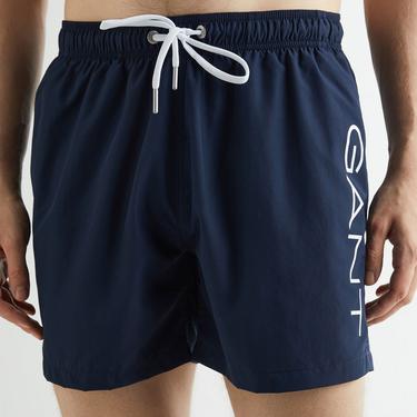  GANT Erkek Lacivert Regular Fit Logolu Mayo Şort