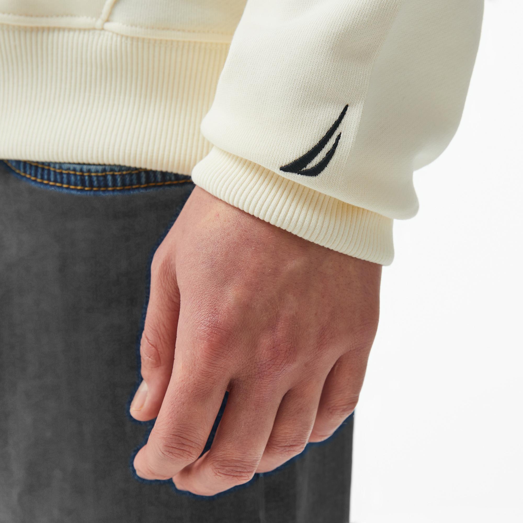 Nautica Erkek Beyaz Regular Fit Sweatshirt